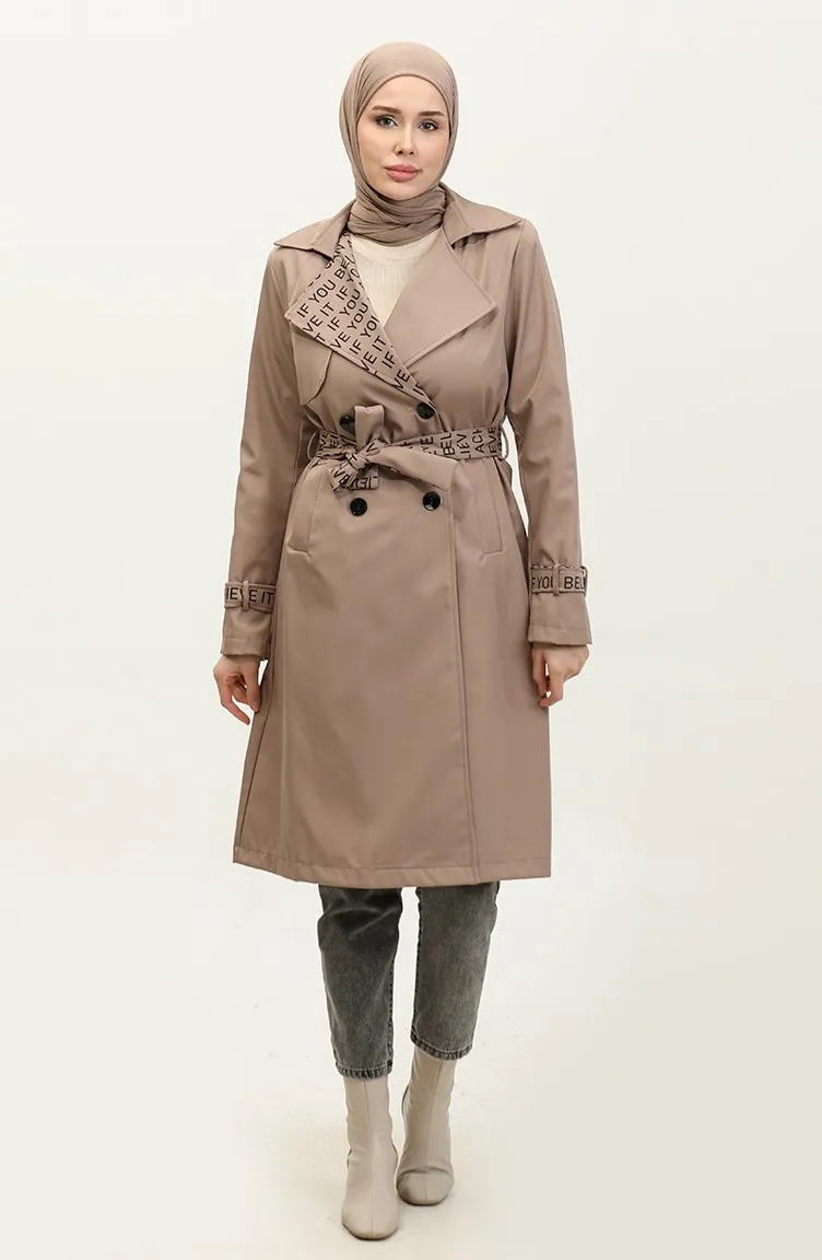 Trench-coat Imperméable Imprimé Vison K335 691