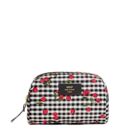 Trousse de toilette Wouf 21 cm Abril - Noir et rouge