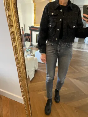 Veste Maje courte pailletée