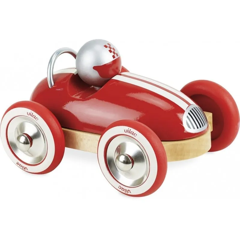 Voiture en bois Roadster vintage rouge - Vilac - Marques de France